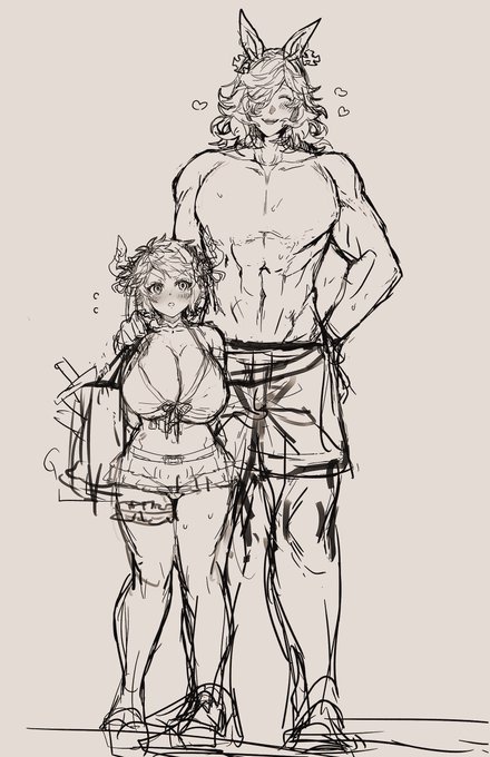 夏コミ、新刊の代わりに水着スツルム殿とドランクがバカンス楽しみつつエッチな事するコピー本を出します!😊 出す予定だった新刊は後ほど通販でご案内できればと思います〜 