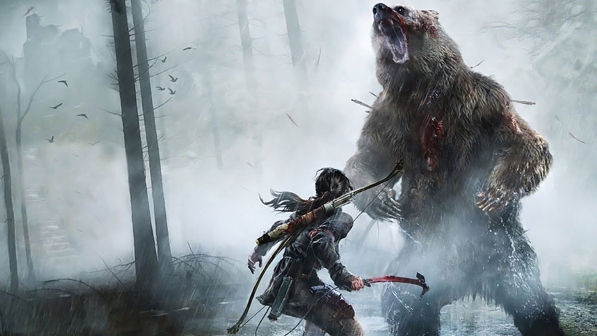 doesithaveabear's tweet photo. Rise of the Tomb Raider has a bear!
The first bear is a boss encountered in the Siberian Wilderness stage. Later, other bears can be encountered in the Geothermal Valley and the Lost City. https://t.co/lls7qIXZdS
