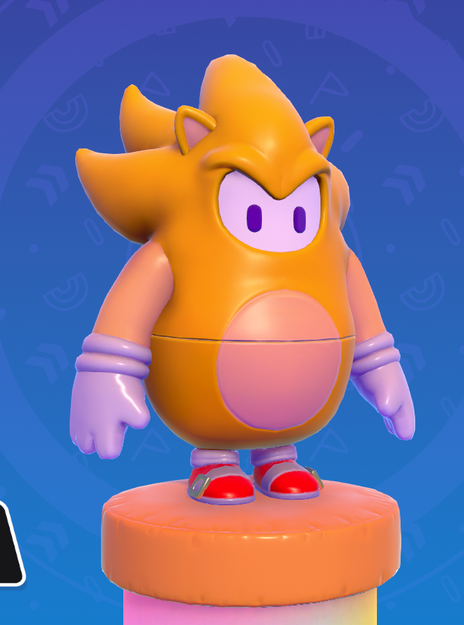 loltraxx's tweet photo. LEST GOOO, SUPER SONIC EN FALL GUYS, SE VE EPICA LA SKIN 
#fallguyssonic #SonicTheHedgehog #supersonic 
#FallGuys https://t.co/43SWcVL10S