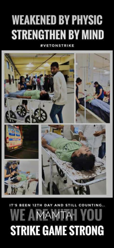 Jitendrabarad26's tweet photo. निशब्द 😭
देर रात को 74 hrs से भुख हड़ताल पर बैठे 2 Gujvet Doctors  की तबियत खराब हो गई सरकार से गुजारिश है कि बेजुबानों के इन डॉक्टर्स की मांग जल्दीसे जल्दी पुरी करे🙏
Hat's of you Brave Doctors
आपके संघर्ष को सलाम
#Day_12_of_guj_vets_on_strike
#Increase_Guj_Vet_Stipend https://t.co/jAlG34MQlL
