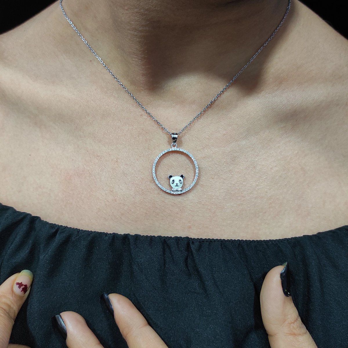 silveroindia's tweet image. SILVERO ZIRCON PANDA PATTERN STERLING SILVER PENDANT
silvero.in/collections/all
Item CodePN1-14
Silver Purity925 Sterling Silver
PlatingRhodium
Ideal forGirls, Women
#silver #zircon #pandapattern #sterlingsilver #stylish #beautifuldesign #rhodium #girls #silvero