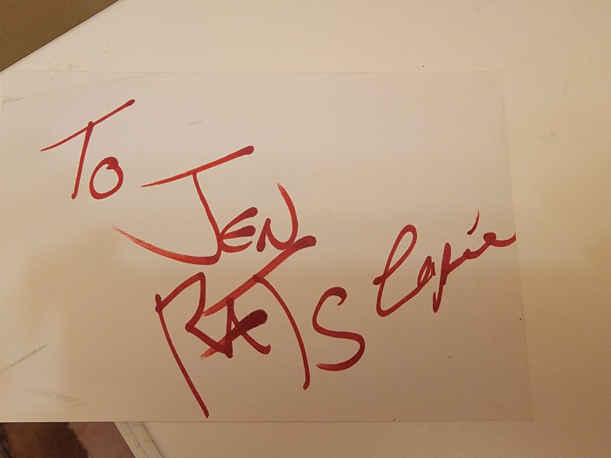 My Tobias Forge autograph from the band ghost #GhostBand #autograph