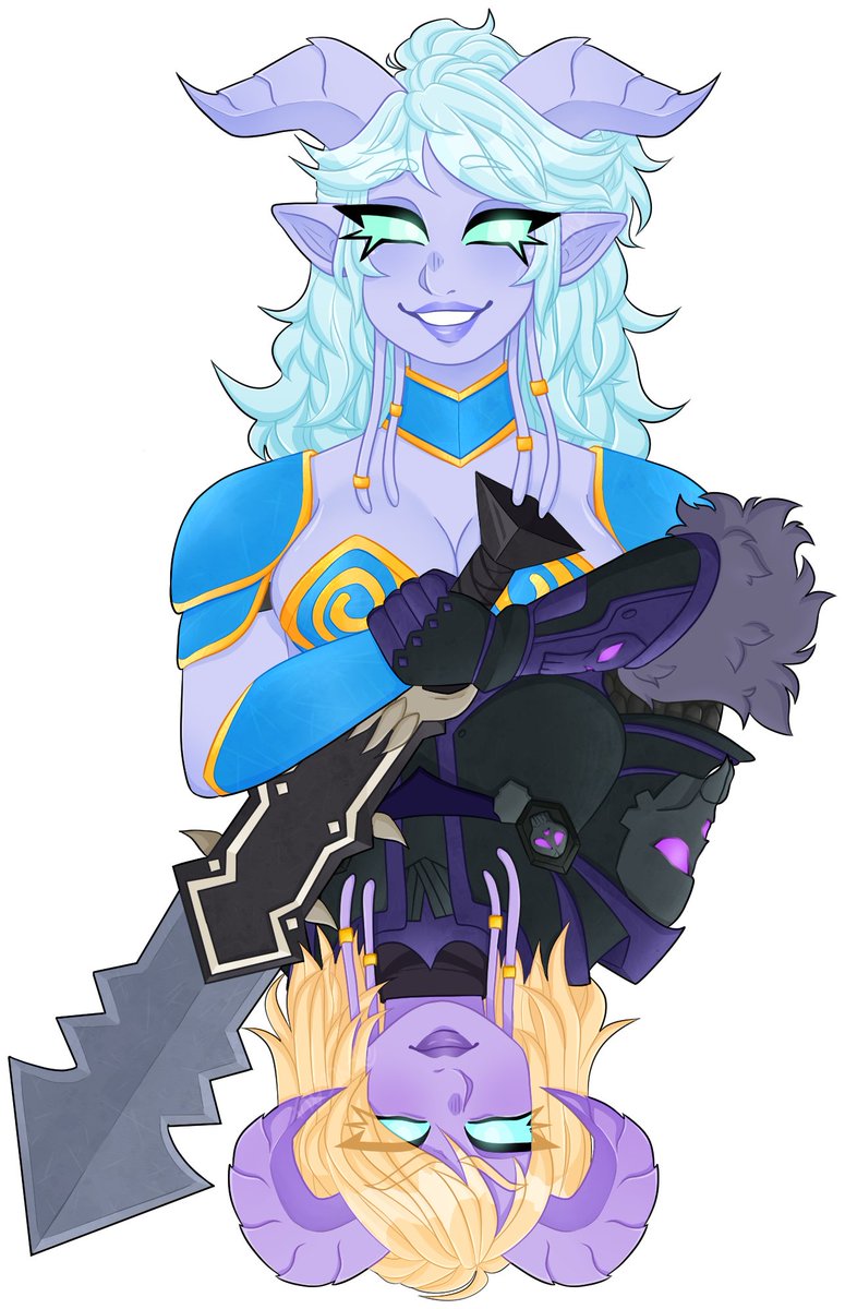 elwurd's tweet photo. redraw of nym and frey! (blonde, belongs to @freygunnr)
#wow #worldofwarcraft https://t.co/B3zDgZjl4H