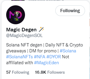 Sol20Jack's tweet photo. @MagicDegenSOL Lfg! https://t.co/MX2FRnFl9z