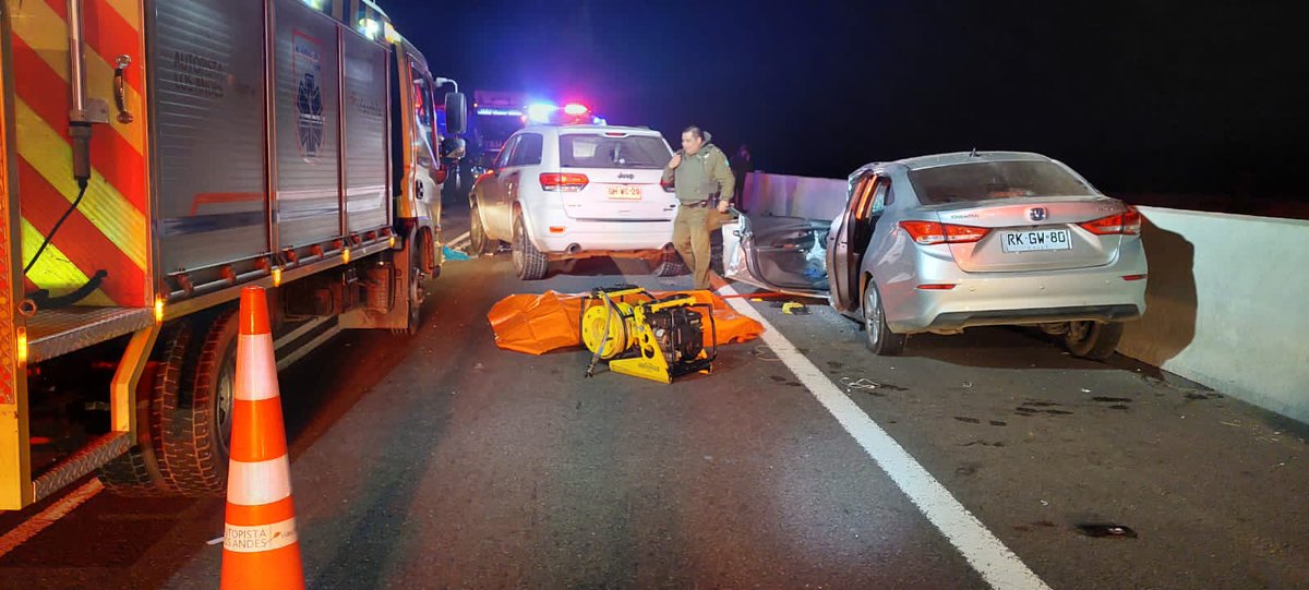 elaconcagua's tweet photo. Como Jaime Enoc Tapia Farias, de 48 años, domiciliado en la Villa Argelia en San Felipe, fue identificado conductor que falleció este Jueves 11 de Agosto en colisión vehicular frontal en Autopista Los Andes, sector El Mirador en Panquehue. https://t.co/cPyVC7vlrZ