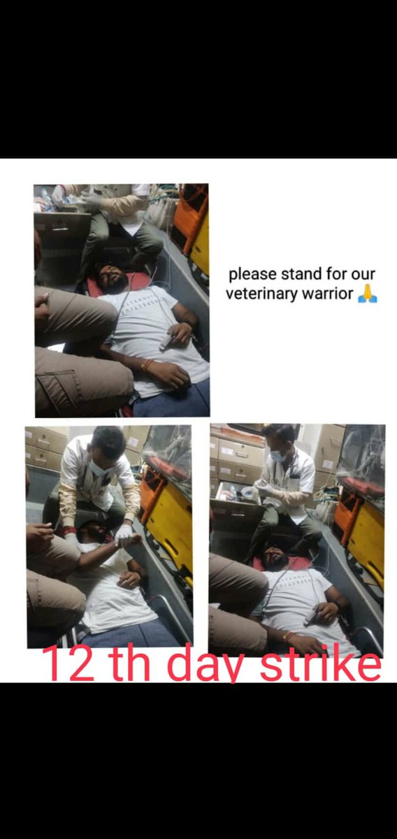 CM સાહેબ <a href="/Bhupendrapbjp/">Bhupendra Patel</a> <a href="/CMOGuj/">CMO Gujarat</a> <a href="/KanuDesai180/">Kanu Desai</a>
#HungerStrike
#Day_12_of_guj_vets_on_strike
#Increase_Guj_Vet_Stipend
#guj_vet_union <a href="/CRPaatil/">C R Paatil</a> <a href="/BJP4Gujarat/">BJP Gujarat</a>