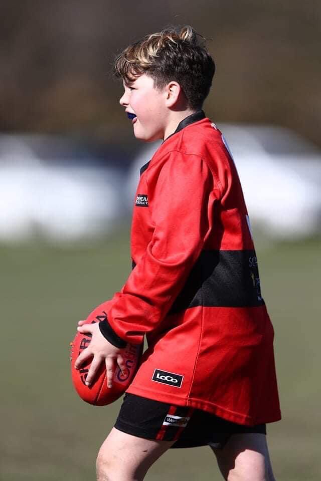 hurlzwithcurlz's tweet photo. From first day of Auskick to u/13s Grand Final this Sunday. Send all your positive vibes between about 12.30 and 1.45pm Sunday!! #GoRedbacks https://t.co/scl86gOJrj