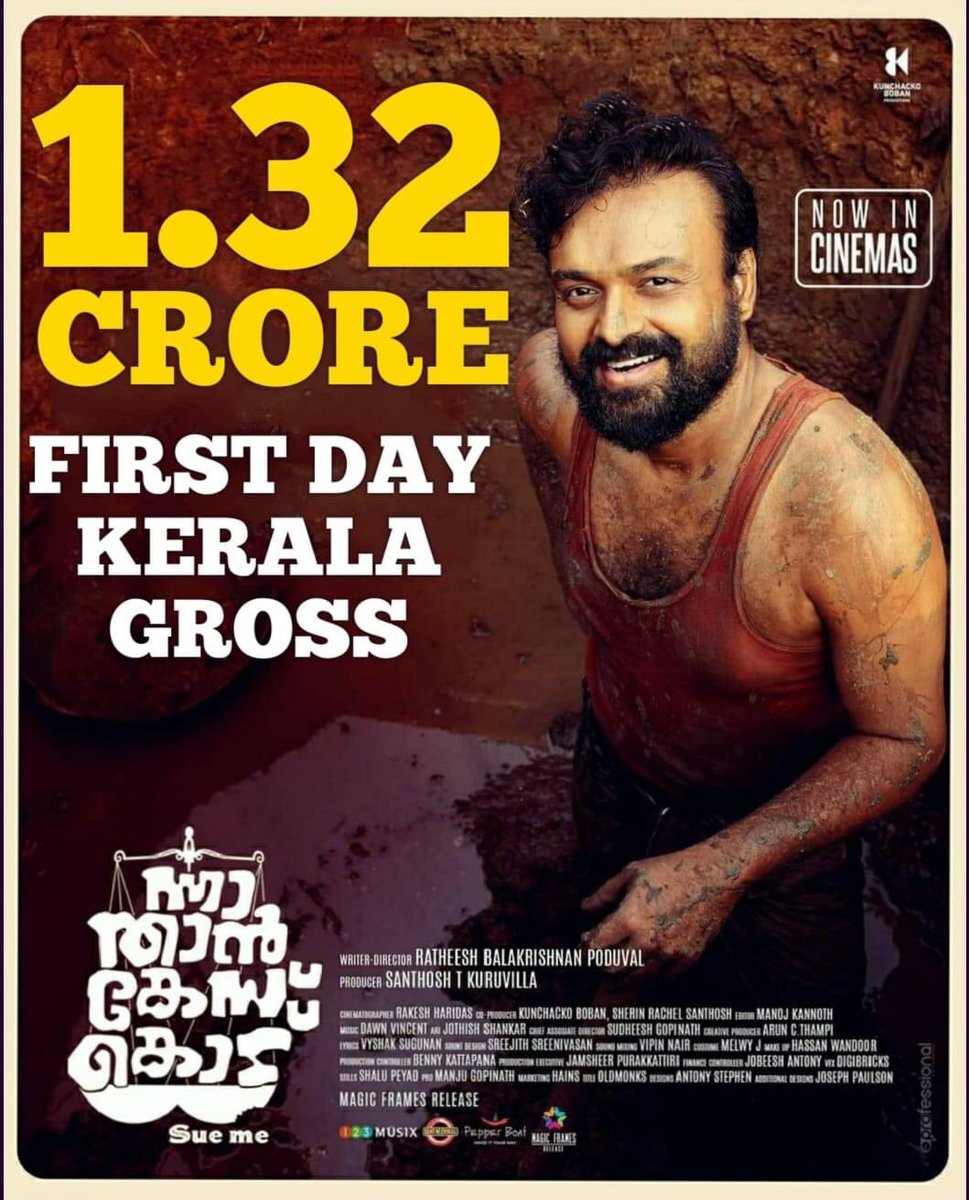 MwoodCinemas's tweet photo. #NnaThaanCaseKodu First Day Kerala Gross 1.32 Cr 👍🏻

Recent Best Opening Of #KunchackoBoban

#GoodOpening !! https://t.co/JTet2KEUCH