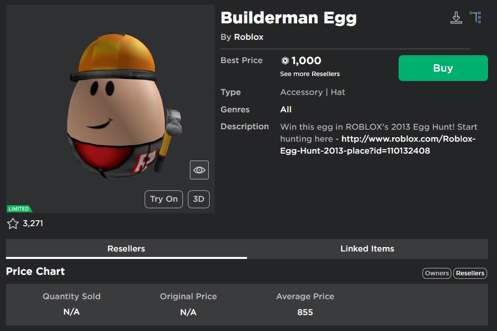 Builderman Egg - Roblox