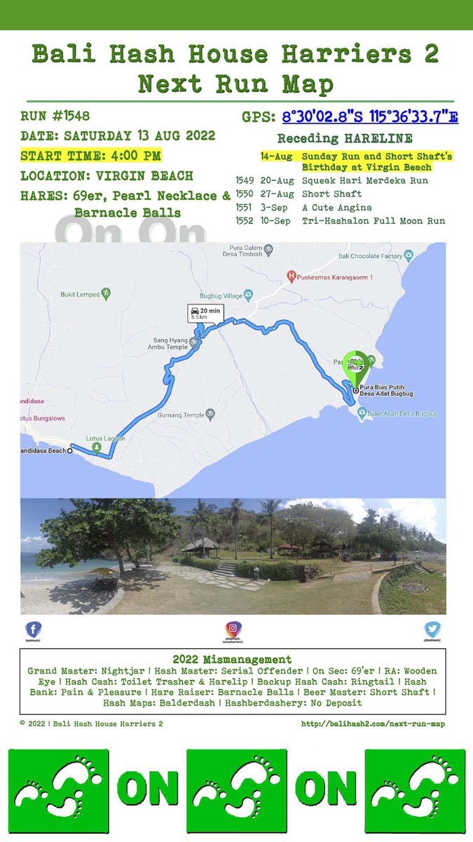 BaliHash2's tweet photo. This is it! The big weekend at Virgin Beach!!! Regular Saturday run starting at 4pm and Sunday Fun Run starting at 1pm followed by food, drink and fun, oh and a Short Shaft Birthday t-shirt.
#bali #balihash2 #funrun #virginbeach https://t.co/NB0KNgsrft