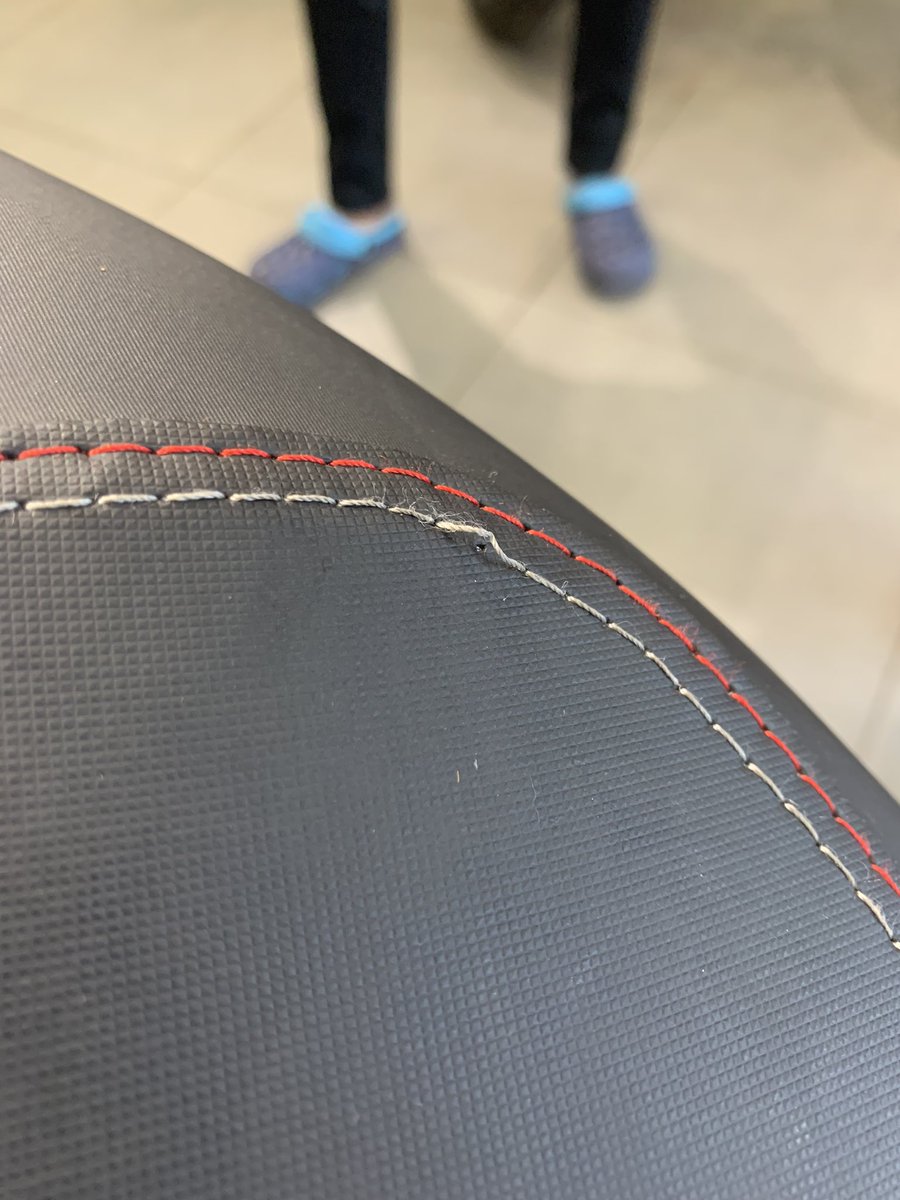 <a href="/ApriliaIndia/">apriliaindia</a> got the delivery yesterday of my SXR125 and the seat had opened stitches. When I asked them they just said put the glue or get the seat cover so that it doesn’t open more. 

Is this the kind of answer we should expect from a brand like <a href="/ApriliaOfficial/">Aprilia</a> ??