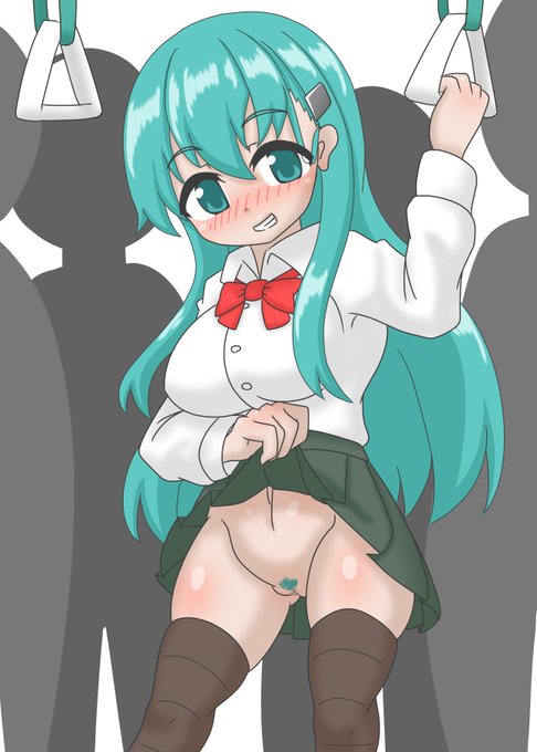 電車内露出鈴谷さん 