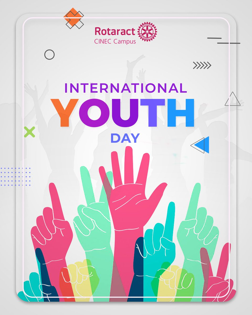 Youth is energetic, hopeful, fearless, smart and determined.
Youth is the future of a country.
Youth is making the impossible possible🤘✨

Celebrate this amazing phase on International Youth Day.🎉

#Rotaract
#Rotaract3220
#RACCINEC
#Internationalyouthday
#Servetochangelives