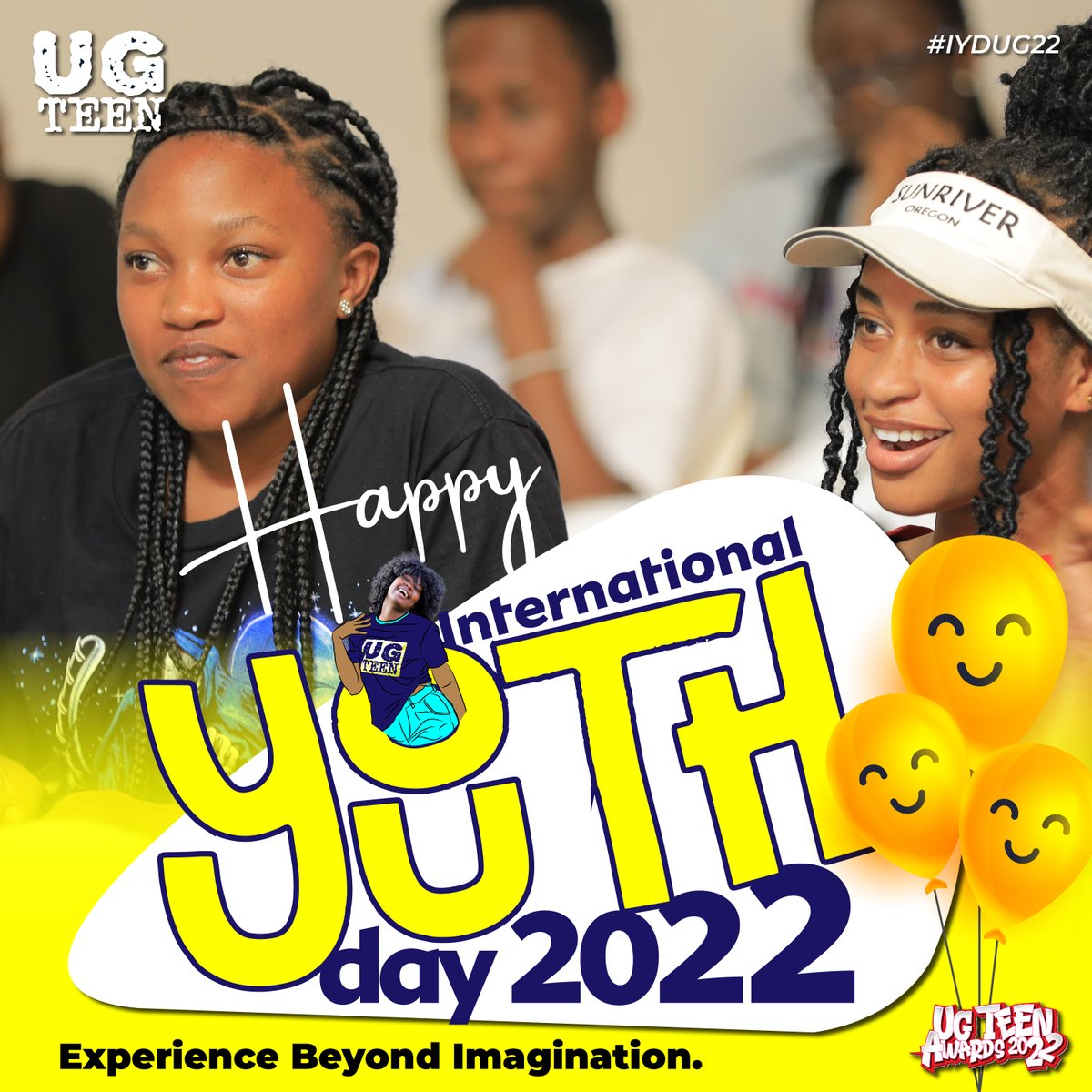 We believe the youth are the pillar of this nation.
Today we celebrate US!
Happy International Youth Day 🙂

#IYDUG22 
#UgTeenAwards2022
#IYD22