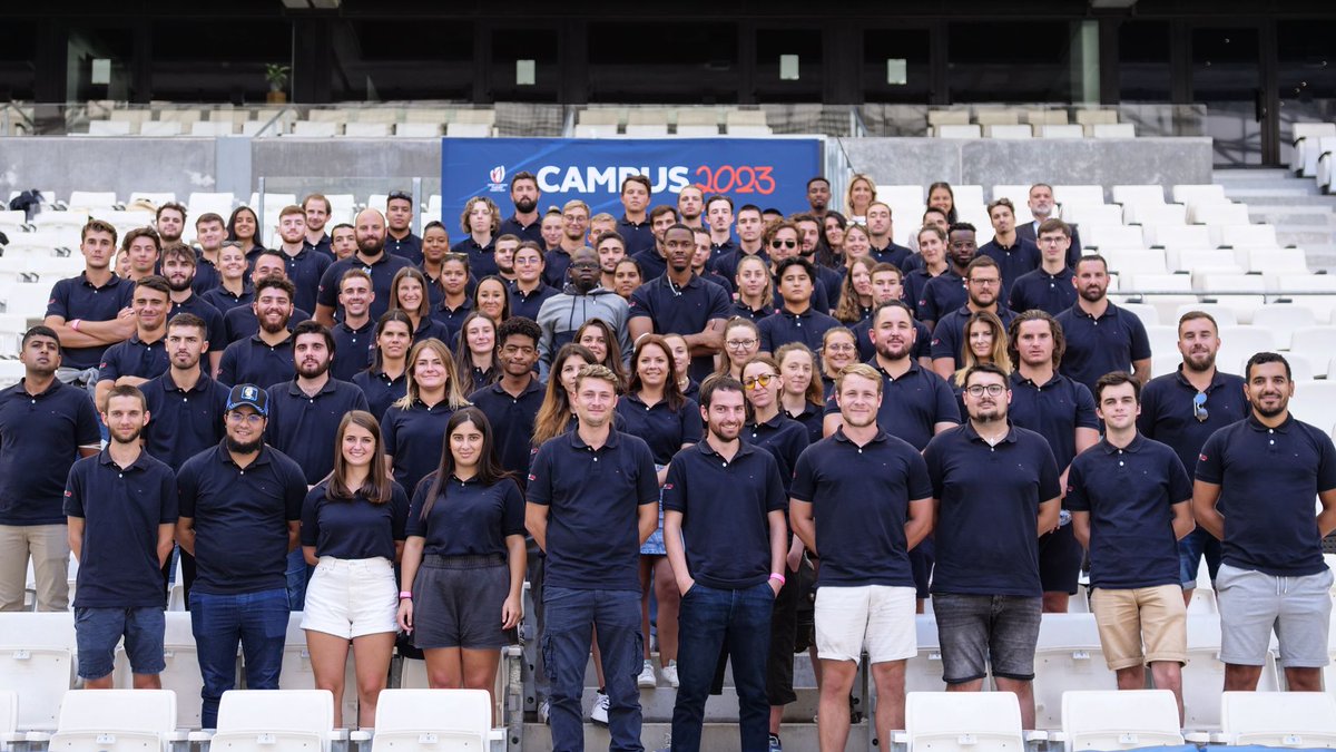 En cette journée internationale de la jeunesse, je repense à l’idée folle que nous avons eue d’embarquer dans l’aventure plus de 1500 apprentis pour réaliser ce défi qui est d’organiser la #RWC2023 ! Merci à tous les jeunes qui nous accompagnent ! @campus2023