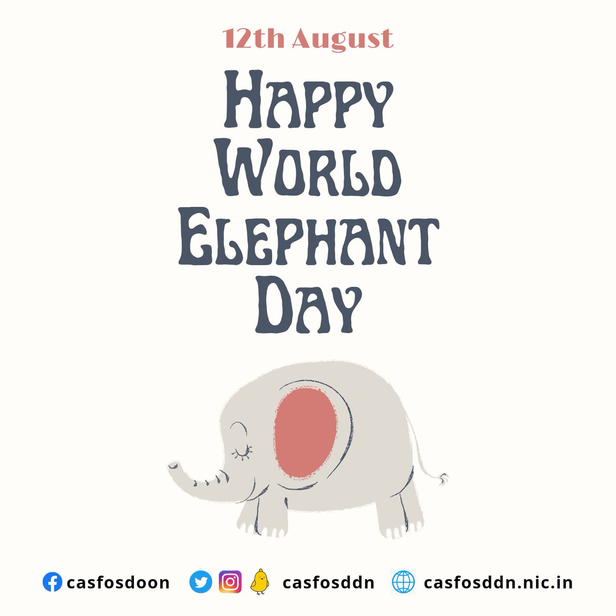 casfosddn's tweet photo. India is home to 60% of the total Asian Elephants &amp; in this regard Project Elephant was started in 1992. Each year, August 12, is celebrated as #WorldElephantDay to raise awareness and promote their conservation.
@moefcc @dfe_goi @casfoscbe @CasfosB @PIB_India @PIBHindi https://t.co/qWus0ksegG