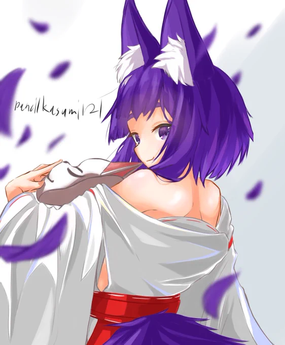 #オリキャライラスト 狐っ娘 