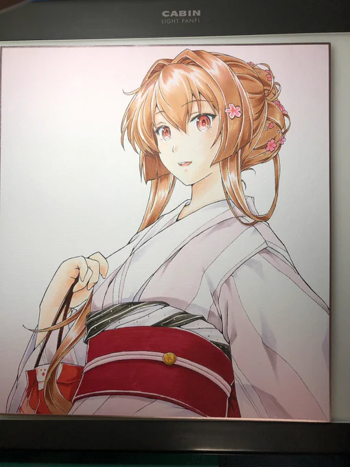 これくらいでいいかな自分のコピックのポイントはちょっと控えめくらいで止めるです。やりすぎると色が濁ったりケンカし出して、汚くなってきますからねやり直しが効かないので 