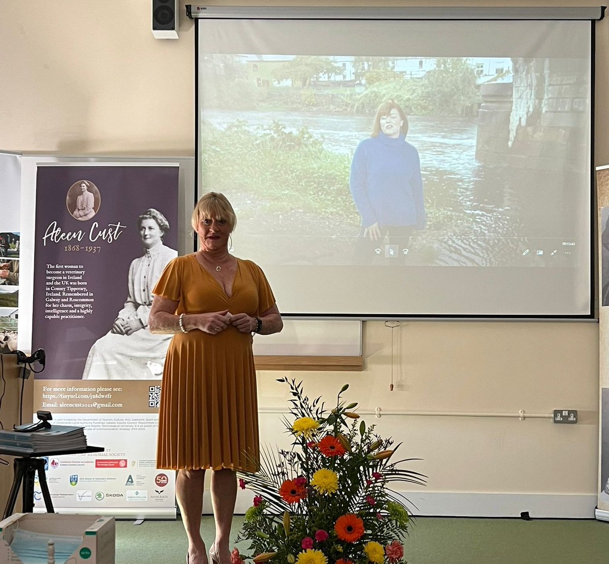 ATU_Mountbellew's tweet photo. Award-winning journalist Mary Fanning presents her @RTENationwide feature on Aleen Cust.
Want to know more?  It will be aired again on @RTEOne this evening at 7pm 📺 #AleenCust #FirstFemaleVet #HeritageWeek2022 @TuamHerald https://t.co/biL0FajtTi