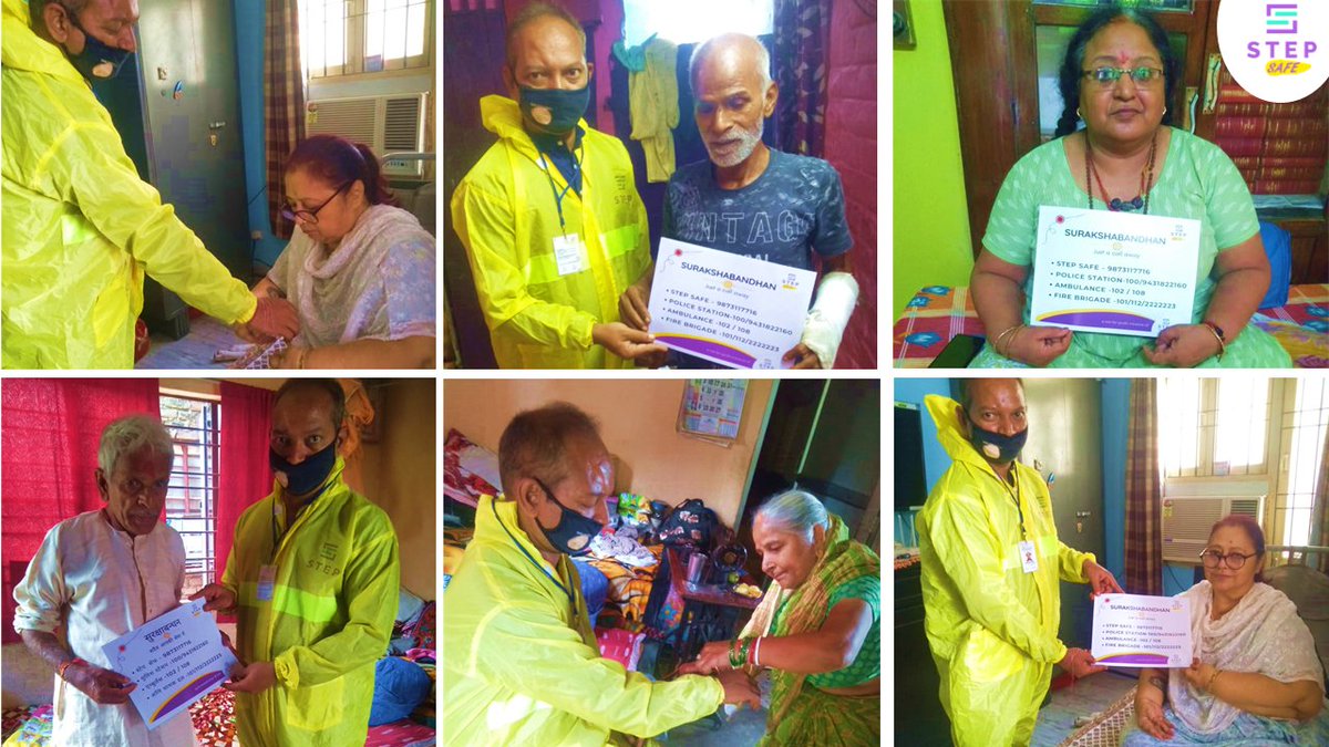 STEP_Local's tweet photo. #STEPSAFE celebrated #Surakshabandhan with all the #STEPSAFEMembers, a commitment to the #safety &amp; well-being of #seniorcitizens 

#HappyRakshaBandhan

#STEPSAFE @STEPLocal are not-for-profit initiatives of Serve To Empower People (STEP) Foundation

#RakshaBandhan #seniorcare https://t.co/R7wYJ94xgv