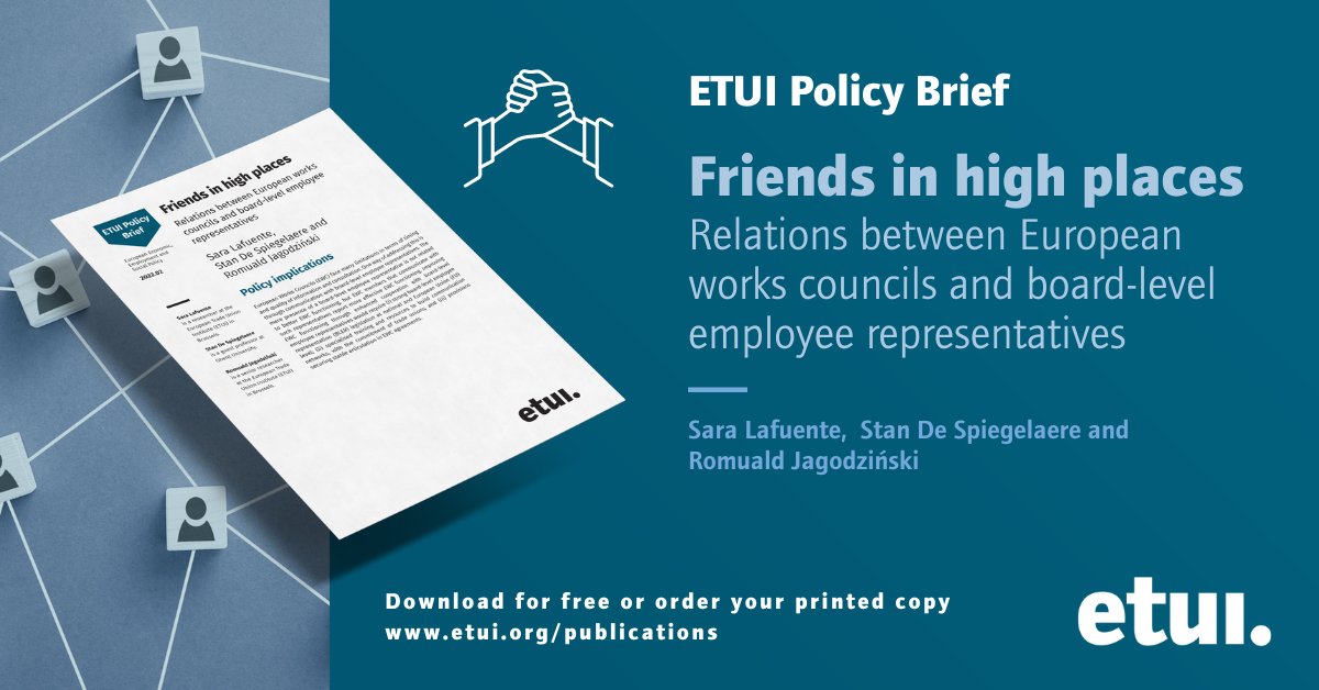 ETUI_org's tweet photo. 🗣️👂Communication is key - this policy brief by @LafuenteSara @Stan_ds & @romekjagoda explores the benefits of enhanced cooperation between board-level #EmployeeRepresentatives & #EuropeanWorksCouncil members
Download your free copy here ➡️ https://t.co/PnVQzu2bBZ https://t.co/WY8sn3jTXm