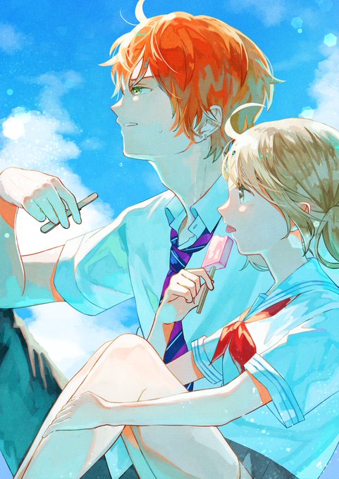 「座る 夏」のTwitter画像/イラスト(新着)