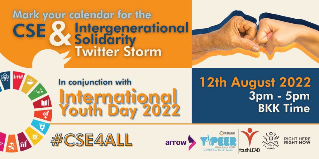 #YouthDay #IntergenerationalSolidarity Comprehensive sexuality education is a game changer - it helps reduce adolescent pregnancies and STIs, enables healthier relationships and mitigates violence #CSE4ALL