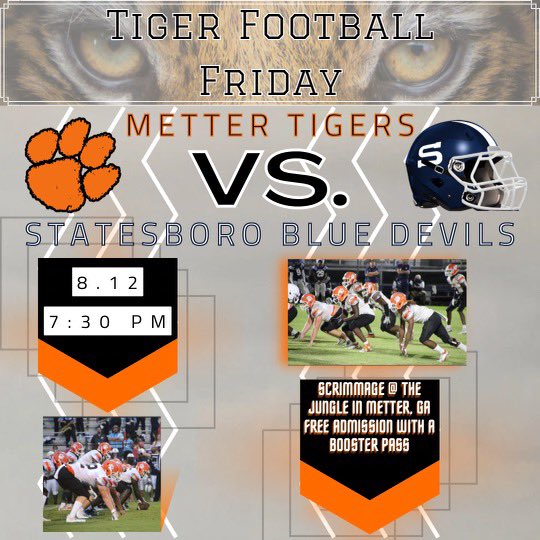 Metter Tiger Football tweet media