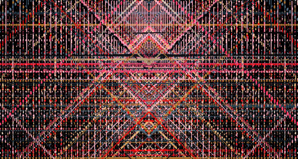 protozoo's tweet image. Been selecting some pieces of my recent work for print. Just found this unpublished #Rythms that I 😍

#genart #genartclub #fxhash