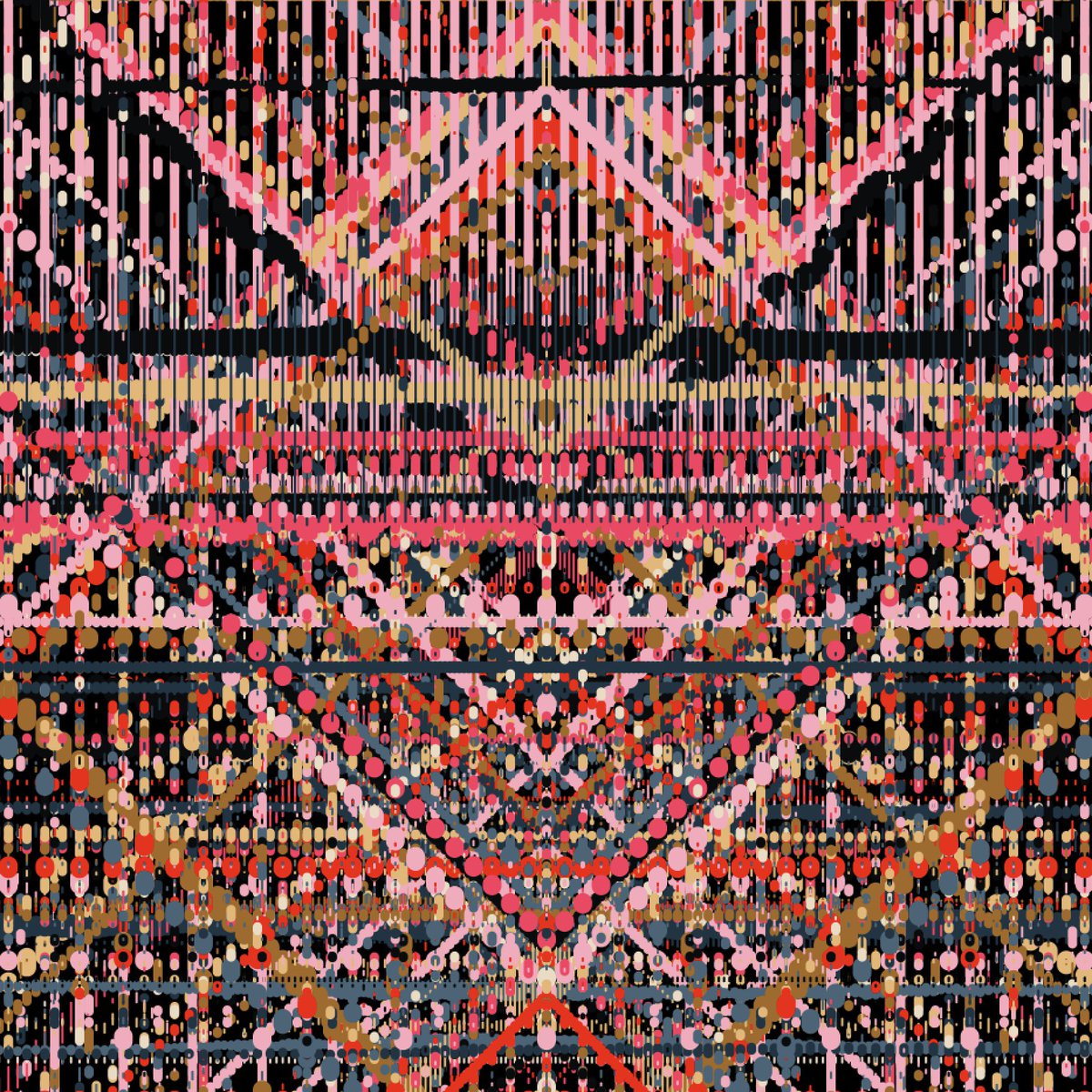 protozoo's tweet image. Been selecting some pieces of my recent work for print. Just found this unpublished #Rythms that I 😍

#genart #genartclub #fxhash