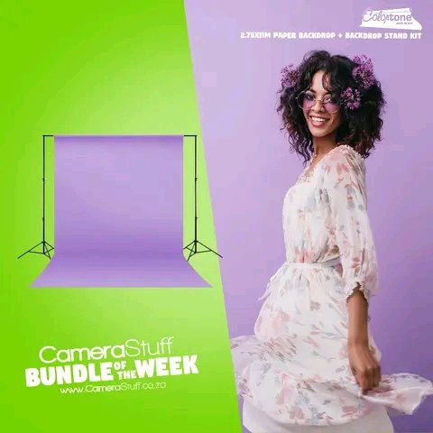 ndzhaka_media's tweet photo. Our CameraStuff Discounted Bundle of the week is the Colourtone 2.75×11m Paper Backdrop (Choose Colour) and 2.8×3.2m Portable Backdrop Stand Kit | As low as R3.620.96 || Shop Online >>> https://t.co/9BYZHDvnOH
#NdzhakaMedia
#CameraStuff
#Affiliate https://t.co/kIqrlXGa7t