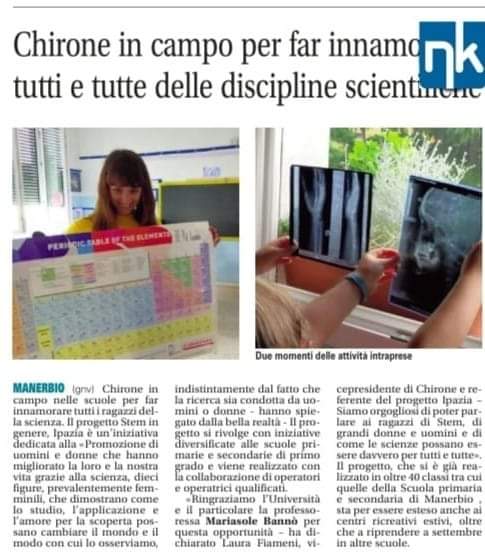 Chirone_aps's tweet photo. Il ManerbioWeek parla del nostro progetto #IPAZIA era promuovere l'inclusività delle discipline #STEM 

#Chirone #UNIBS #STEMINGENERE https://t.co/GTv4LxvaZJ