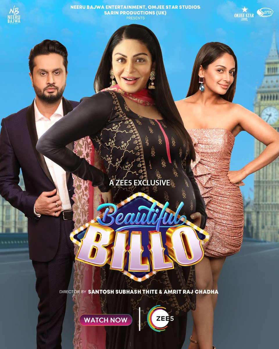 taran_adarsh's tweet photo. An amazing cast and a ride filled with fun and laughter... #NeeruBajwa as #Billo... Watch now #BeautifulBillo... Only on #ZEE5. https://t.co/sVuxVkQF2C