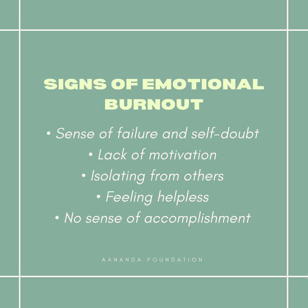 AanandaFDN's tweet photo. Read More : https://t.co/r9S9ht6txm

#burnout #letstalk #physical #emotional #behaviour #projection #lackofmotivation #immunity #approach #failure #selfdoubt #foodhabits #sleep #headache #aananda #aanandafoundation #happiness #impact #mentalhealth #mentalhealthawareness https://t.co/wwAz08dgMm