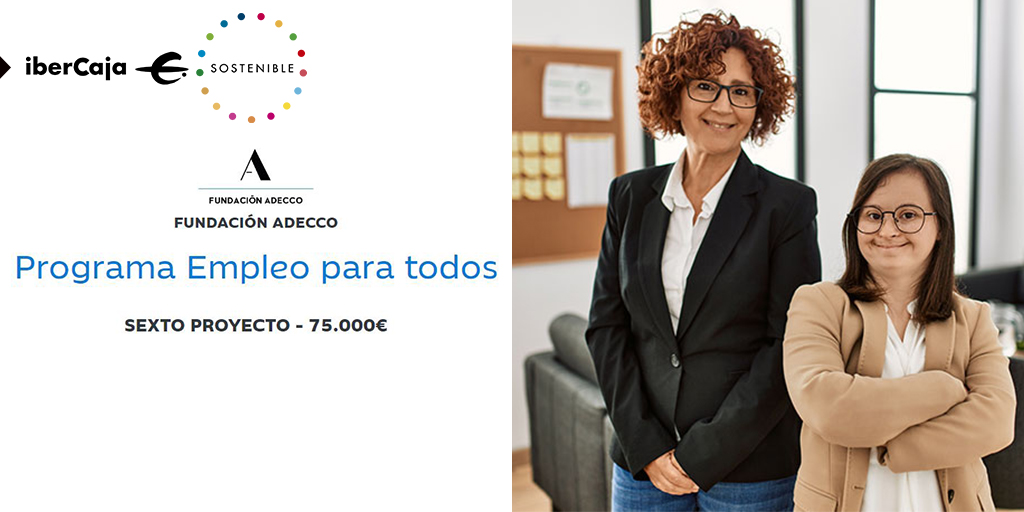 👩‍💻👨‍💻 El programa "Empleo para todos" de <a href="/fund_adecco/">Fundación Adecco</a>, que ayuda a personas con discapacidad a mejorar su empleabilidad, recibe 75.000 € del Fondo de Inversión y el Plan de Pensiones Sostenible y Solidario de <a href="/ibercaja/">Ibercaja</a>

 ▶ Puedes conocerlo en bit.ly/IbSostFundAdcc…. #ASG