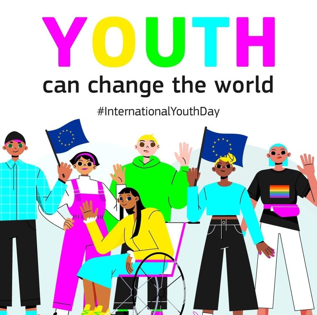 🤜🤛 EUth can change the world! 

On #InternationalYouthDay, we toast to you – the younger generations – and your ideas! 

Visit the European Year of Youth Portal to #VoiceYourVision
European Youth  #EYY2022
@EurodeskIreland
@MonaghanCounty @NCGEGuidance
@TheHarryMcC
@ywicavmon