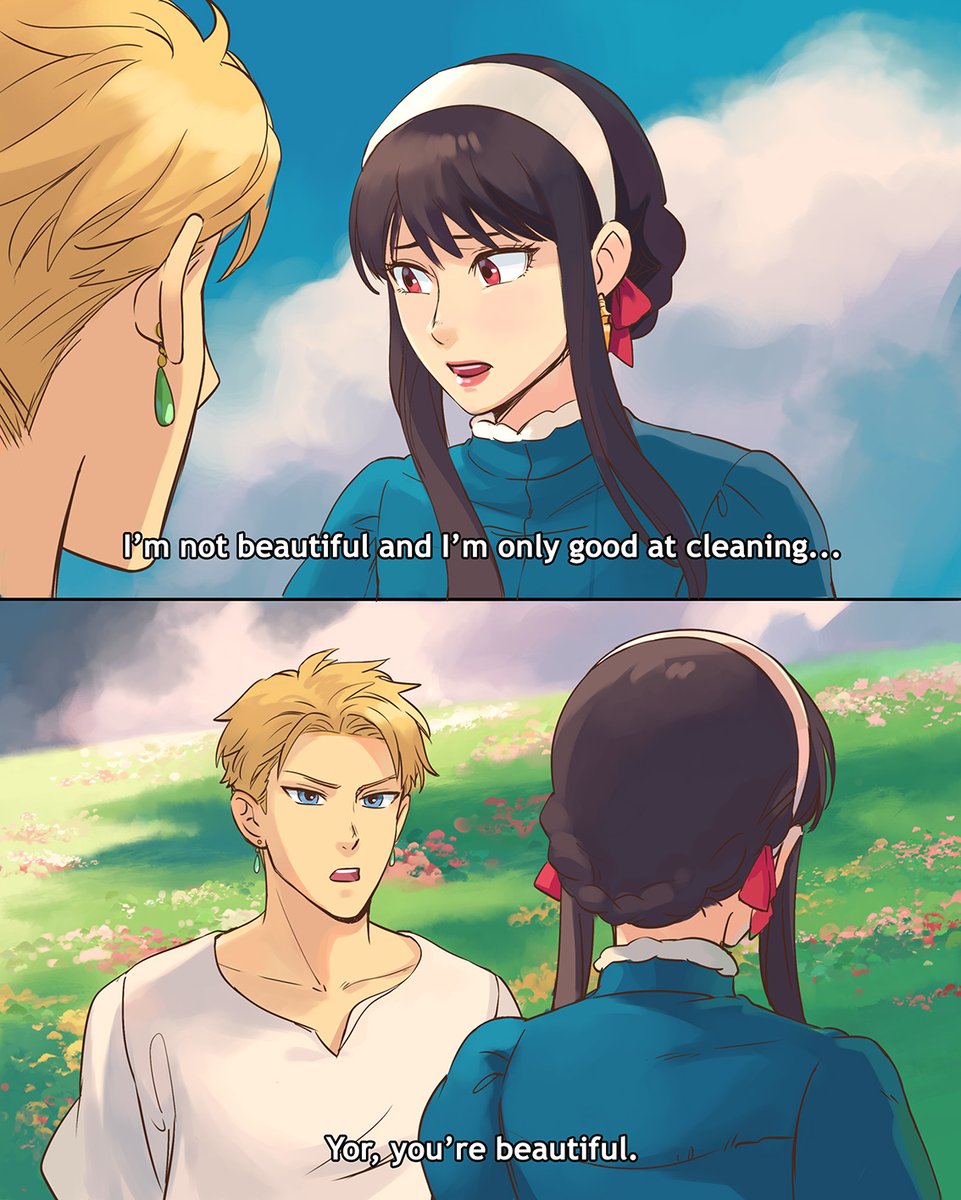 "Sorry I'm late. I was looking everywhere for you."
Loid's Moving Castle

#SPY_FAMILY 
#スパイファミリー