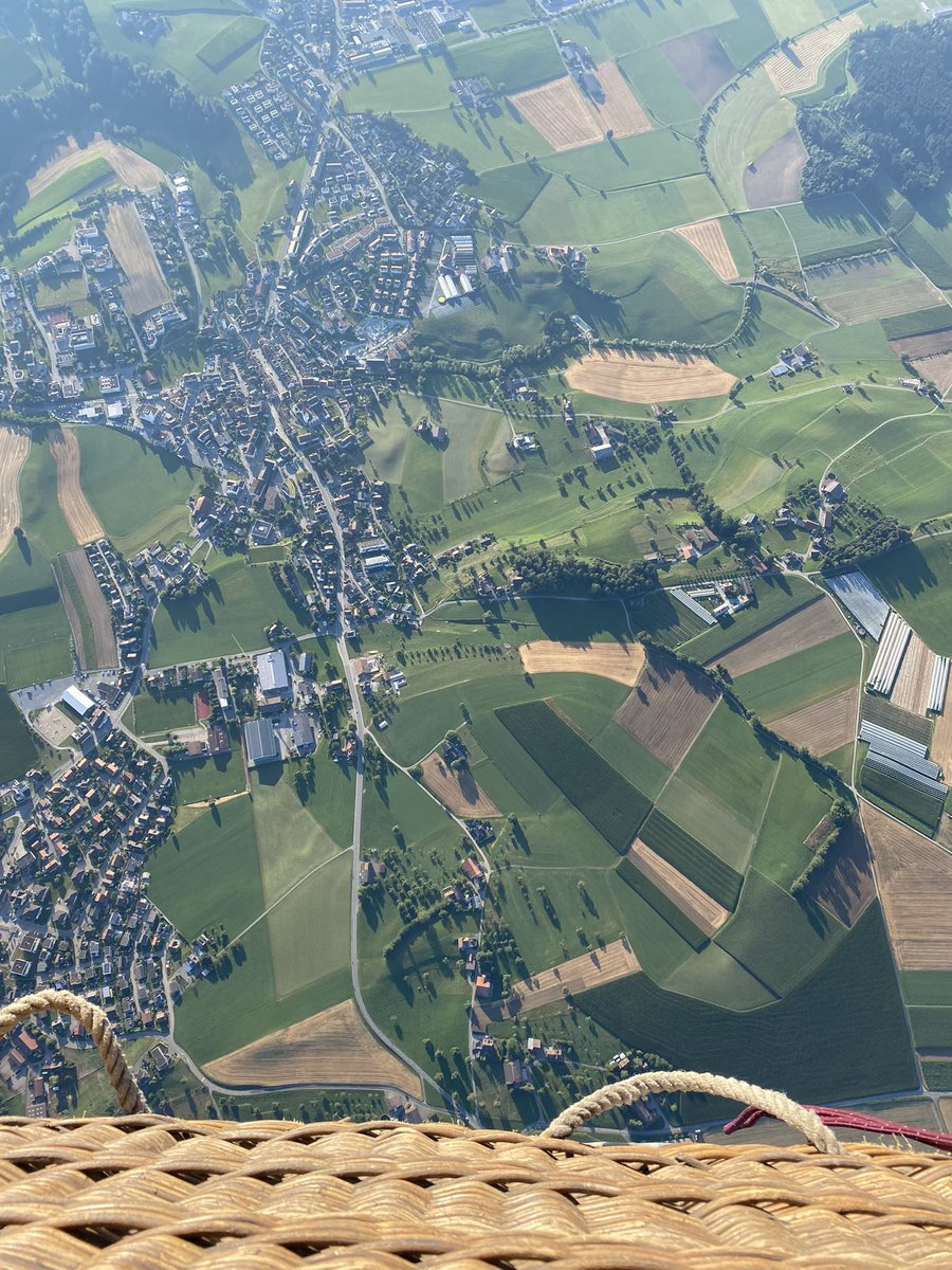 My first hot air balloon trip. In one of my favorite countries! It feels like Google maps live :)