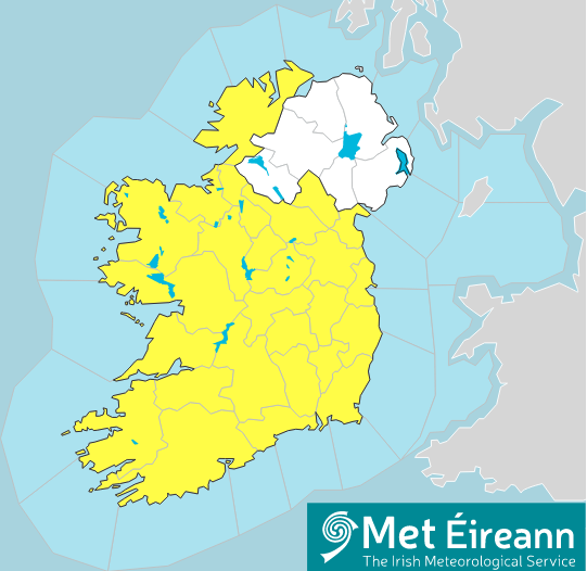 ⚠️UPDATED -  High Temperature warning ⚠️

We have updated our warning for the weekend.

Impacts:
• Heat stress, especially for the more vulnerable
• High Solar UV index
• Risk of water related incidents

For full details see⬇️
met.ie/warnings/today

watersafety.ie