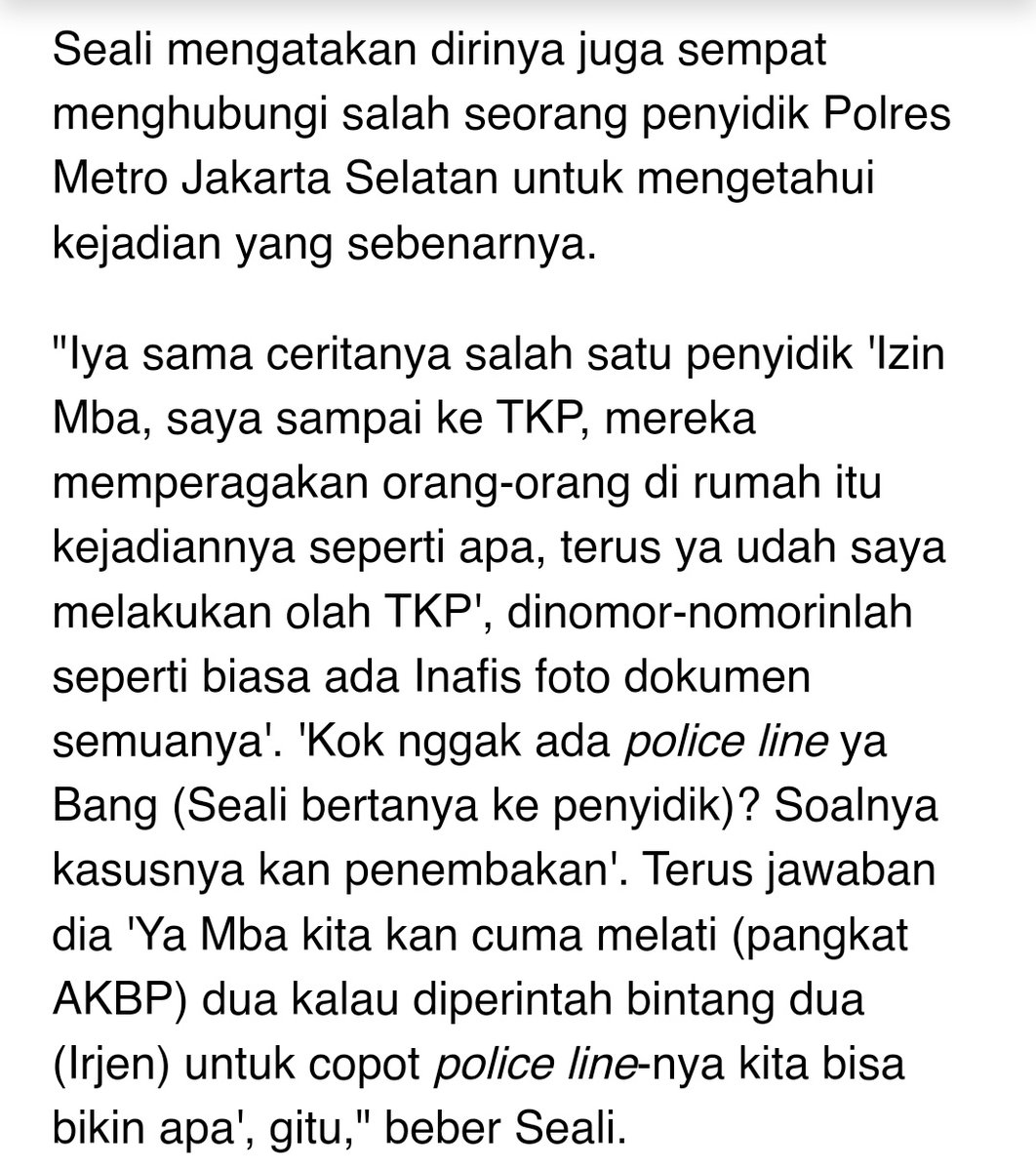 Kawanku

Uraian istri Brigjen Hendra inj menunjukkan bahwa Brigjen Hendra ialah orang kedua yang dibohongi Ferdy Sambo

detik.com/jateng/berita/…

x.com/polisipatung/s…