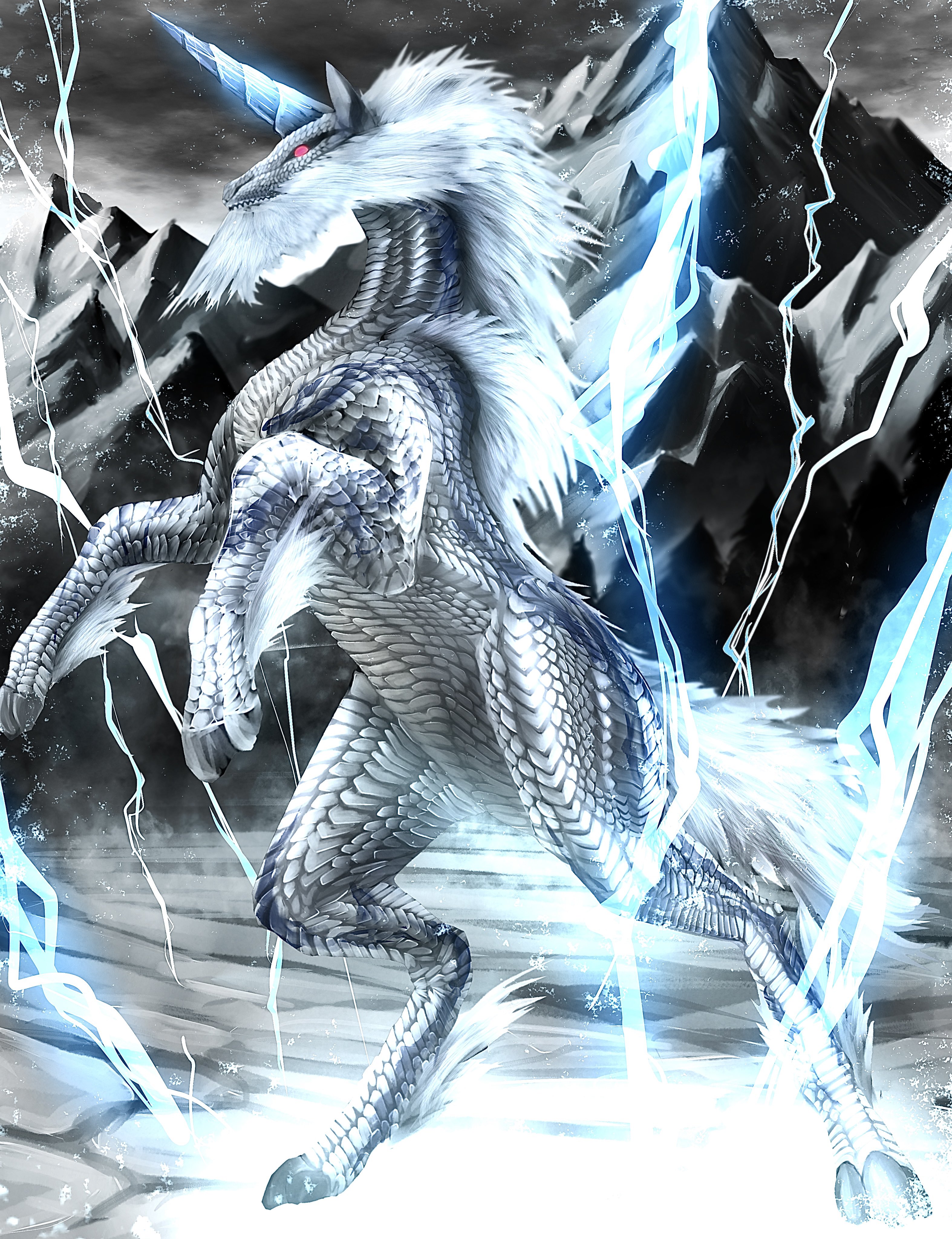 ヌツキ 幻獣 Iphoneに指でキリン描きました モンハン イラスト Monsterhunter T Co J3akneprot Twitter