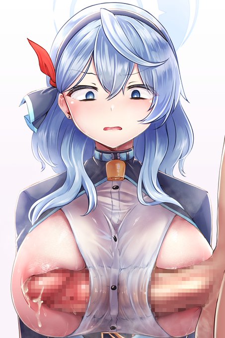 アコがポロリしないように先生ので隠さなきゃ! 