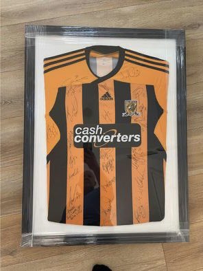 Hey <a href="/hullcitykits/">Hull City Kits (Les)</a>, I have these framed shirts that might interest your followers, looking for £60 each. 2005/06 &amp; 2011/12 seasons