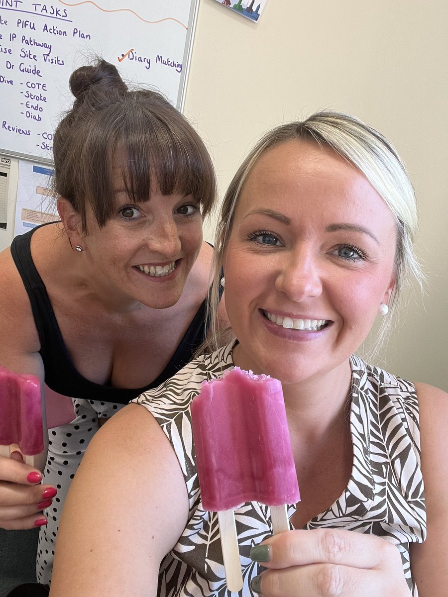 Free ice lollies for staff yesterday to help with the heat ☀️ we were just a tad excited 🤣 <a href="/BexOps02/">Rebecca Hall</a> <a href="/BuryCO_NHS/">Bury Care Organisation</a> <a href="/NCAlliance_NHS/">Northern Care Alliance NHS Foundation Trust (NCA)</a>