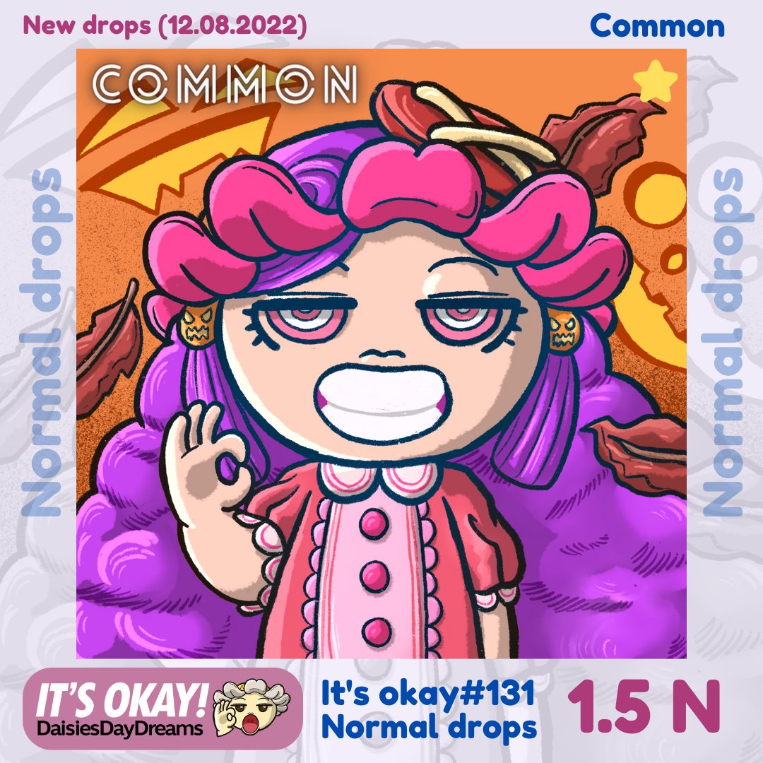 12.08.2022 DROPS
🍊Uncommon 2.5 $NEAR :: Raffle in discord.gg/5hWd79WcAx
🍊Raffle start: 2.30-8.30 pm(GMT+7) :: 6 Hours 

🍎Common 1.5 $NEAR :: Normal drops paras.id/collection/dai…
🍎Drops 2.30 pm(GMT+7)

#NEARProtocol #NEARnft #NFTTHAILAND #nftcollectible