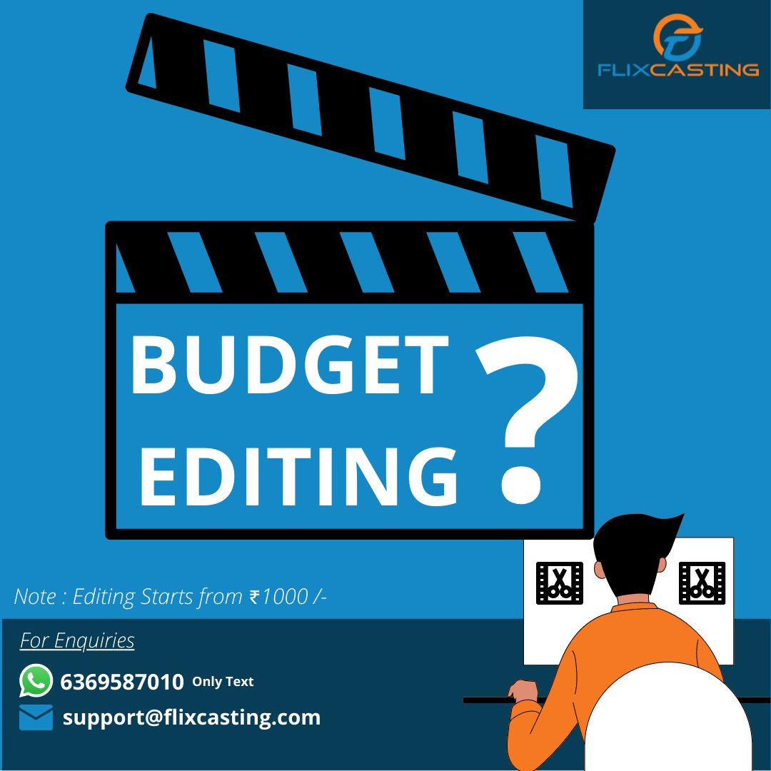 Flixcasting's tweet photo. Budget Editing? Whatsapp 6368587010
#editing #shortfilmmaking #shortfilmproject #shortfilmfestival #filmediting #flixcasting https://t.co/wPbAYcwNHZ