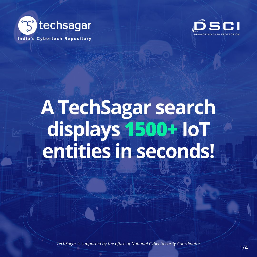 TechSagar_DSCI's tweet image. Discover credible data for 1500+ #IoT entities on TechSagar&apos;s unique repository &amp;amp; expand your network.
Register techsagar.in

Announcing TechSagar&apos;s first on-ground cybertech event #TechNation2022!
➡️Have you registered your interest yet?dsci.in/content/techna…
