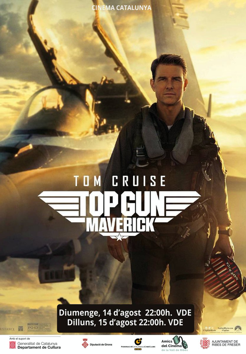 🎉 Molt Bona Festa Major 🎉
Us hem preparat un programa molt especial per aquests dies!! Atents!!

👉13 d'agost - 22:00h
MENTES MARAVILLOSAS

👉14 i 15 d'agost - 22:00h
TOP GUN, MAVERICK

<a href="/AjRibesdeFreser/">Aj. Ribes de Freser</a> <a href="/vallderibes/">Vall de Ribes</a> #RibesdeFreser #Ripollès