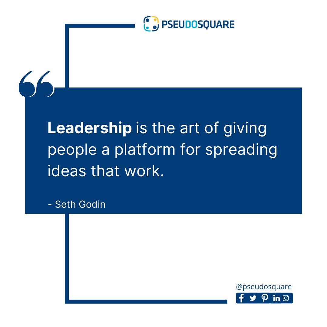 pseudosquare1's tweet photo. Leadership is the art of giving people a platform for spreading ideas that work.
- 𝗦𝗲𝘁𝗵 𝗚𝗼𝗱𝗶𝗻
#leadershipskills #leadership #leadershipmatters #leaderskills🤓 #leadershipdevelopment #pseudosquare #SuccessfulLeadership #leadervision #leadermind https://t.co/D6JPYqhpKR