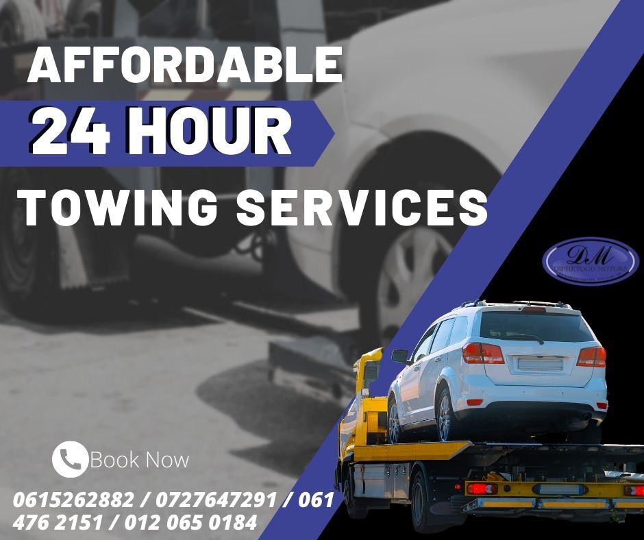 DiphetogoMotors's tweet photo. We are available when you are in need of towing. 
We offer affordable 24-hour towing services 

Don’t be left stranded, we have your best interest at heart! Contact us to learn more.

Call or Whatsapp: 0615262882 / 0727647291 / 061 476 2151 / 012 065 0184
Email:diphetogomotor@gma https://t.co/S0vXvpUD1O
